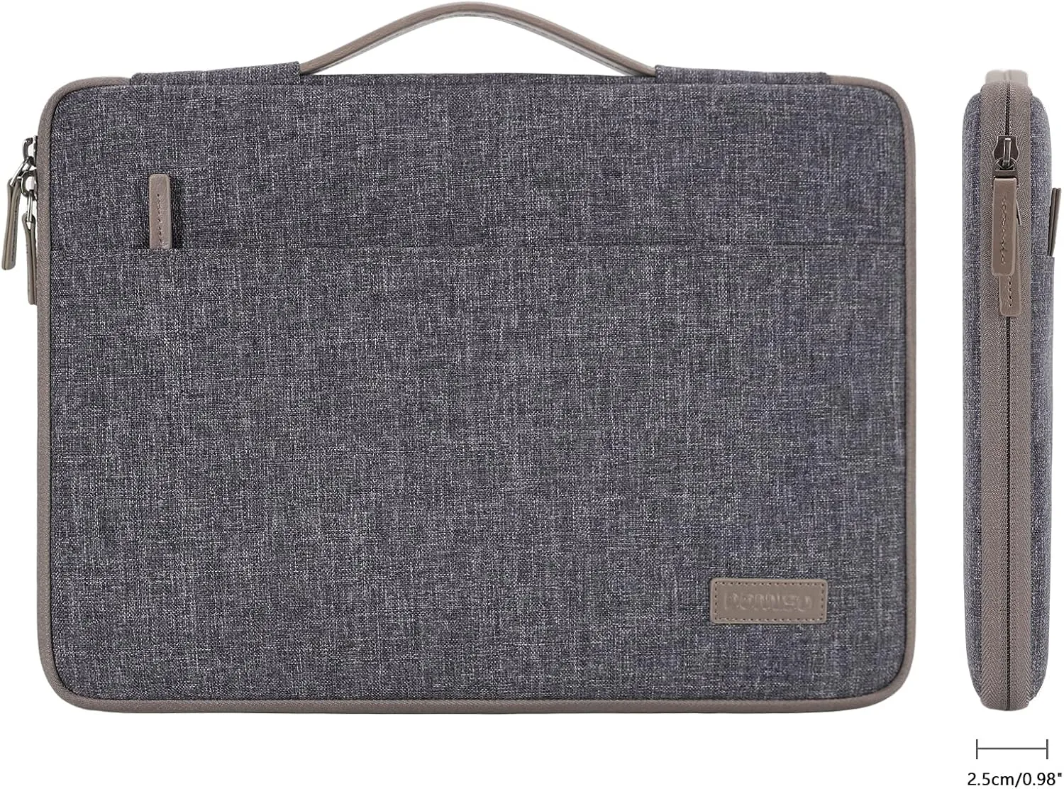 DOMISO 14 inch Laptop Sleeve Case Waterproof Carrying Bag for 14" Notebook/Chromebook S330/ThinkPad A475 A485 E485 T480s/HP ProBook 640 645 G4/Dell Inspiron 5482 5490 Chromebook 14,Dark Grey