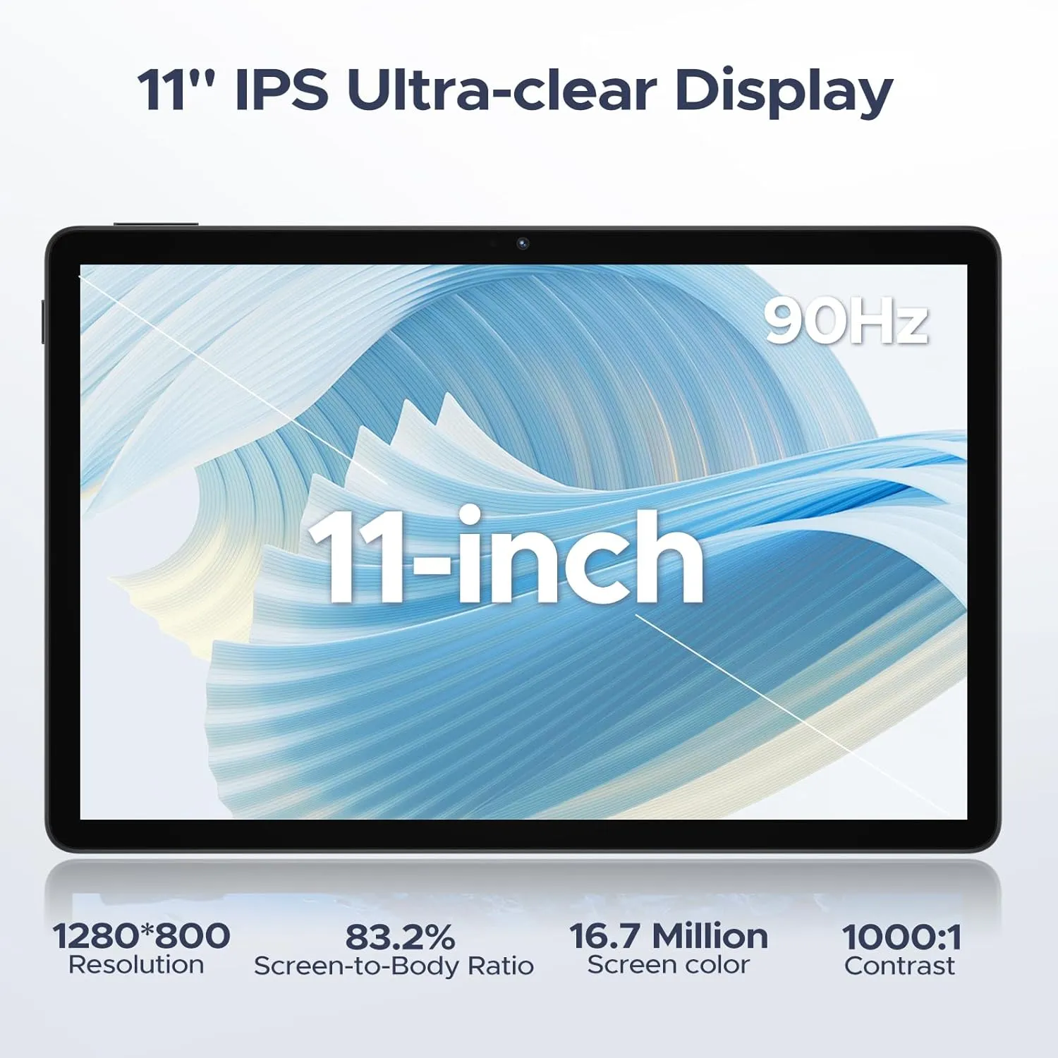 DOOGEE U11(2025) Android 15 Tablet with Keyboard,11 inch Android Tablet 16GB 128GB/2TB TF Octa-Core Gaming Tablets,90Hz Display,8580mAh,Netflix 1080P,BT5.0 5G WiFi,13MP 5MP, Face ID,Metal Body