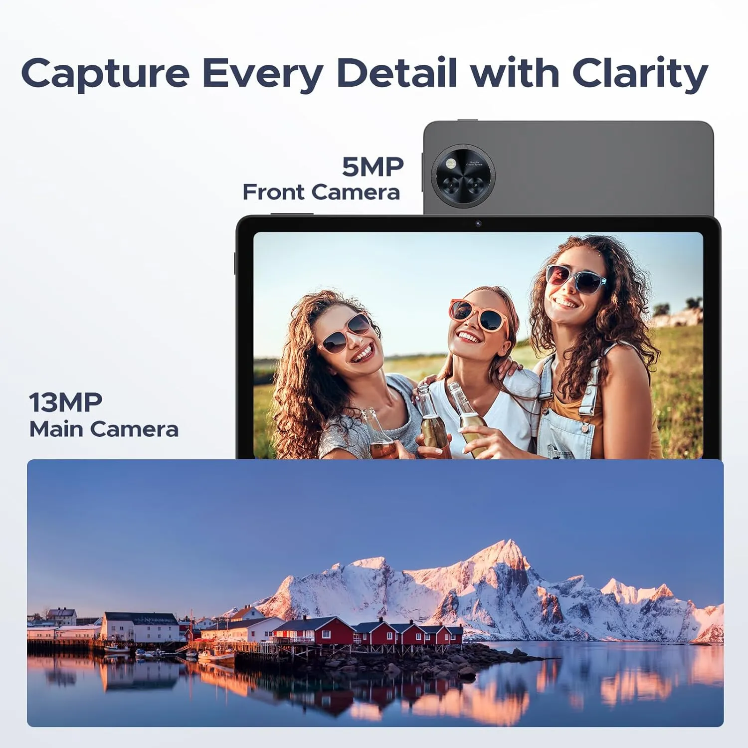 DOOGEE U11(2025) Android 15 Tablet with Keyboard,11 inch Android Tablet 16GB 128GB/2TB TF Octa-Core Gaming Tablets,90Hz Display,8580mAh,Netflix 1080P,BT5.0 5G WiFi,13MP 5MP, Face ID,Metal Body