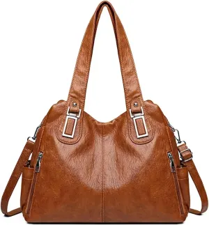 Double Layer Zipper Shoulder Handbag Large Capacity Shoulder Crossbody Bag Luxury Designer Messenger Bag