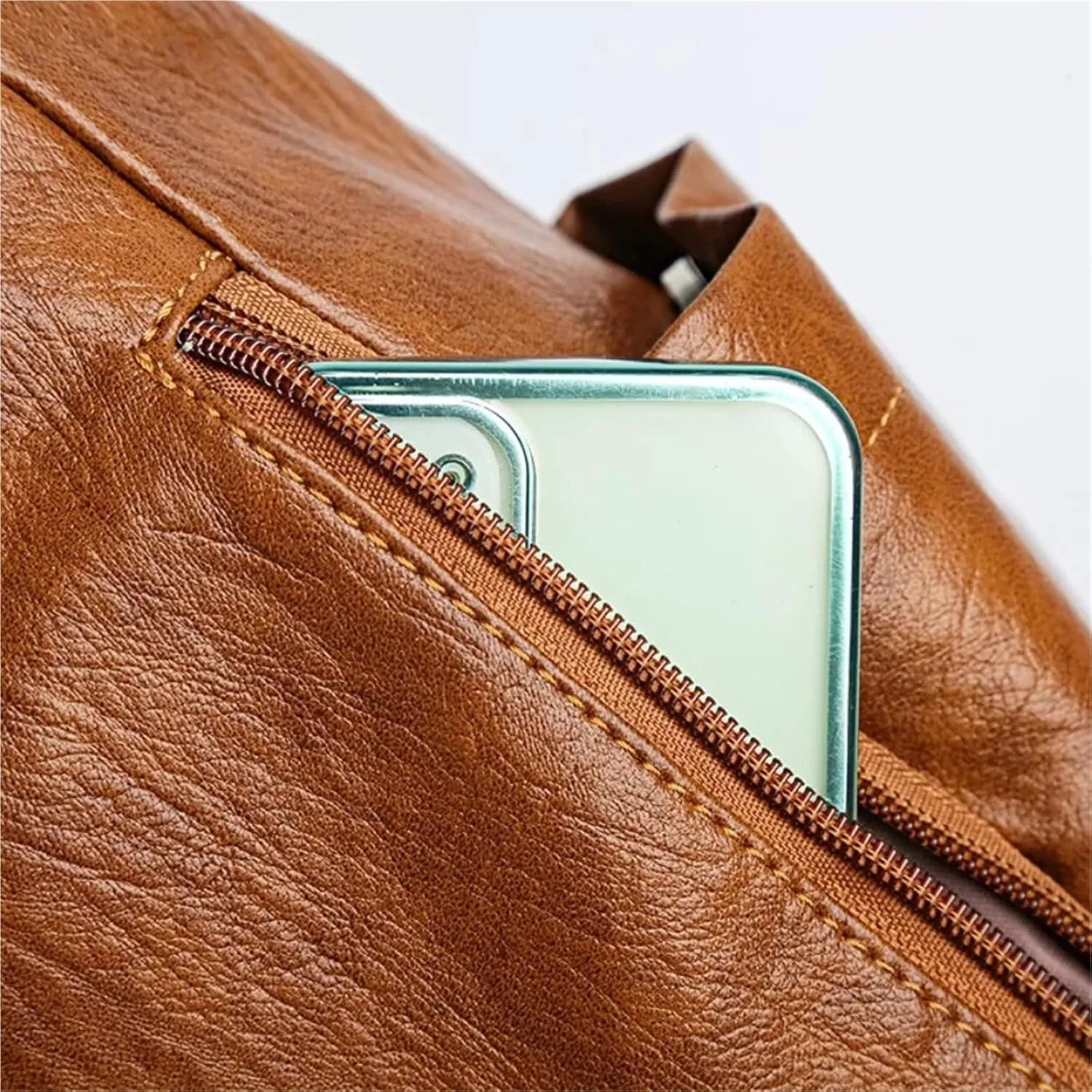 Double Layer Zipper Shoulder Handbag Large Capacity Shoulder Crossbody Bag Luxury Designer Messenger Bag