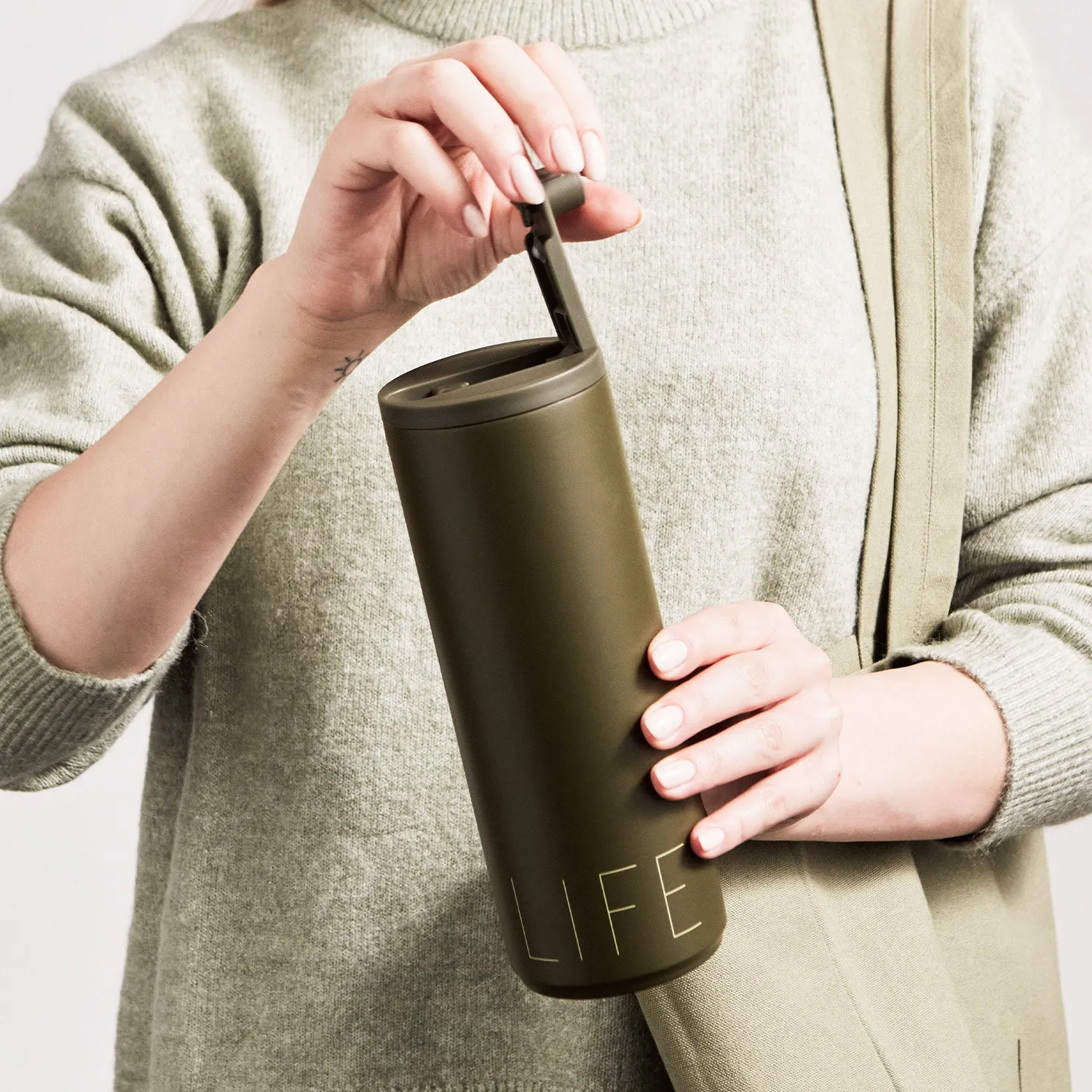 Drink travel 500ml set  Grey/olive green