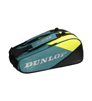 Dunlop SX Performance 8 Racket Tennis Bag - Teal / Black / Yellow