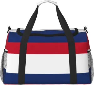 Dutch flag Print Travel Companion Duffle Bag Weekender Bag Sport Gym Bag for Women Men