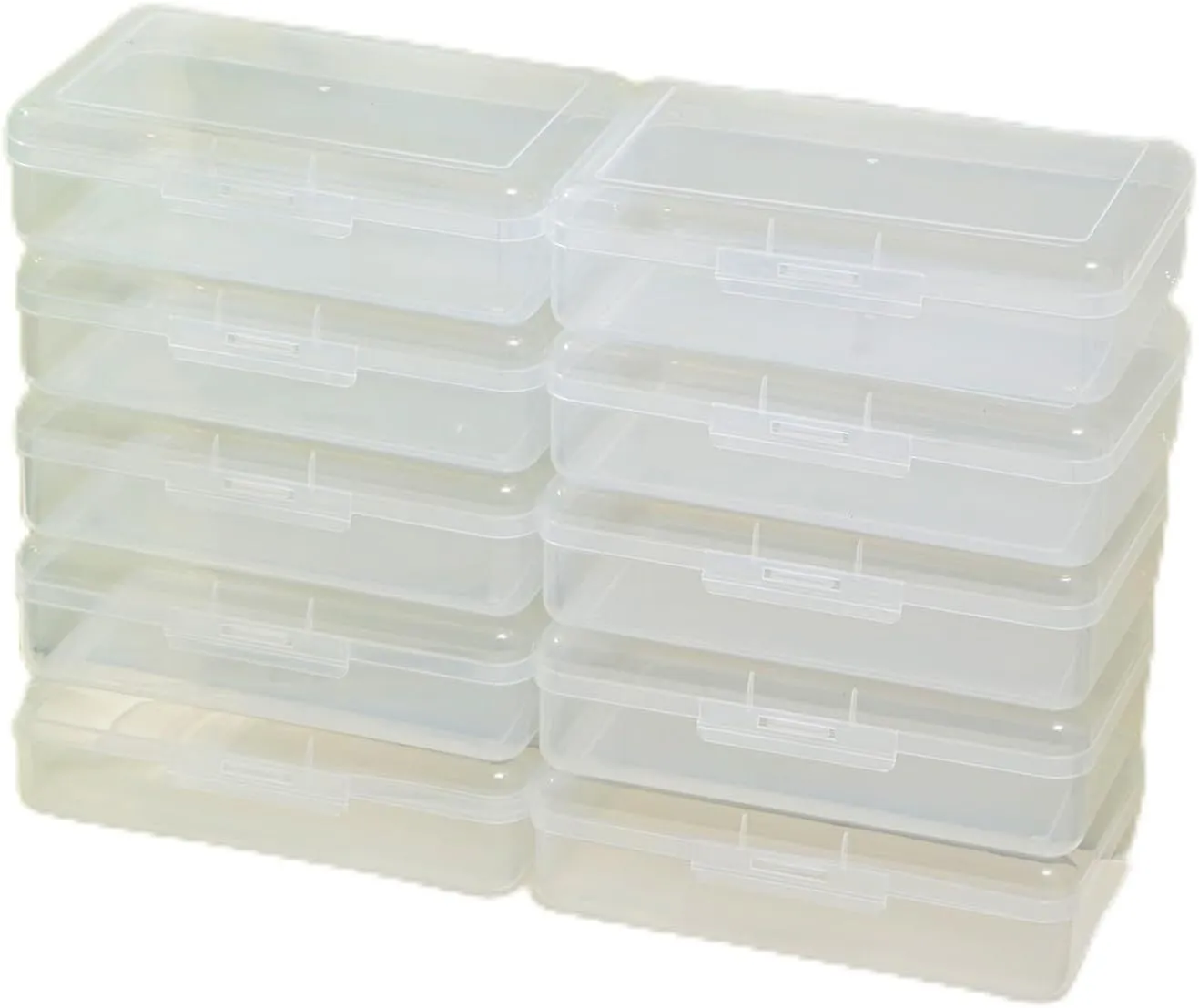 E&A Ten Piece Multifunctional Pencil Case Storage Set - A Large Capacity Stationery Organizing Box Suitable For Students, Office, And Home Use, With Transparent Design And Durable Materials