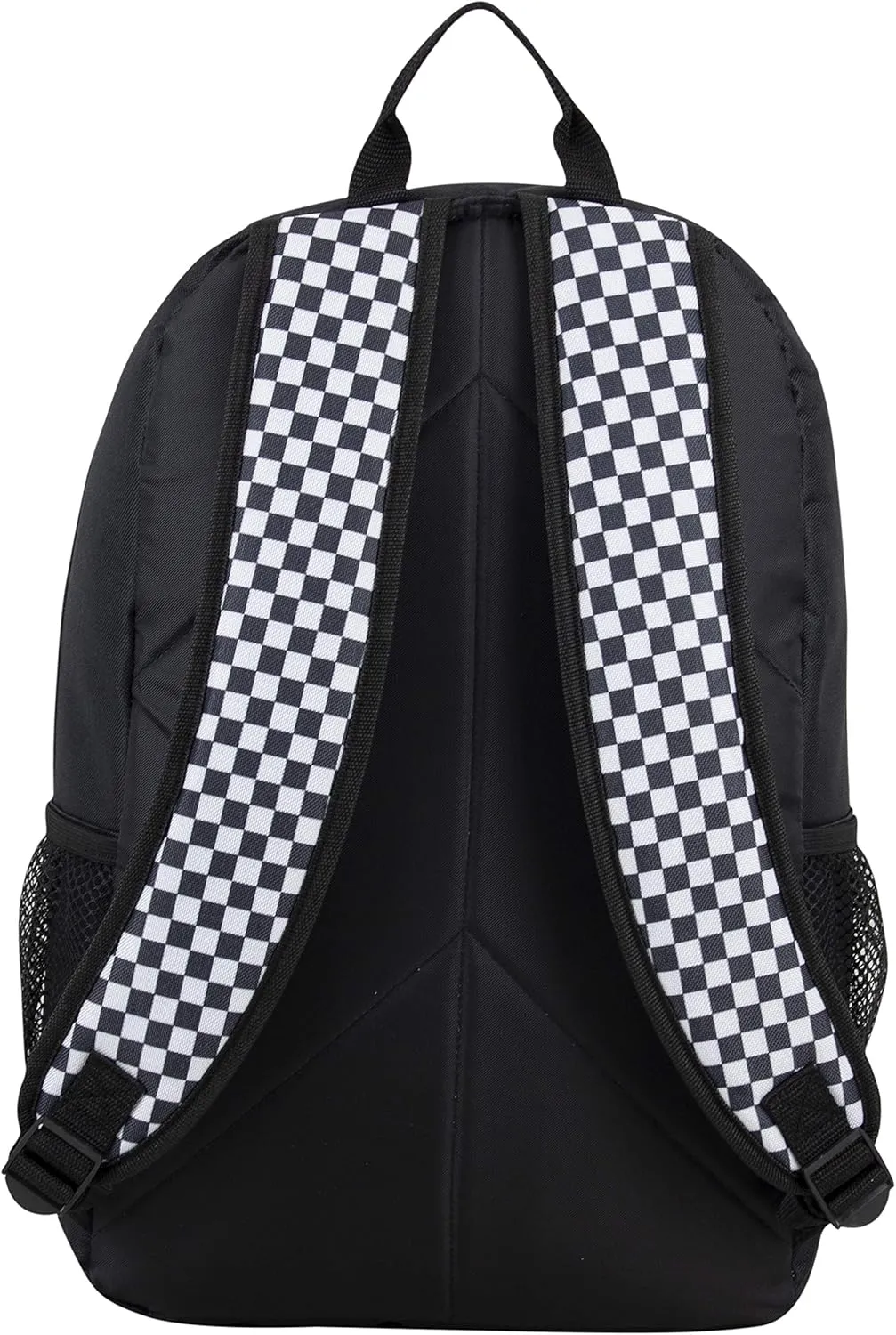 Eastsport Dome Classic Travel Daypack Backpack Bookbag Bag with Accessory Pouch, Black/Checker Plaid Print