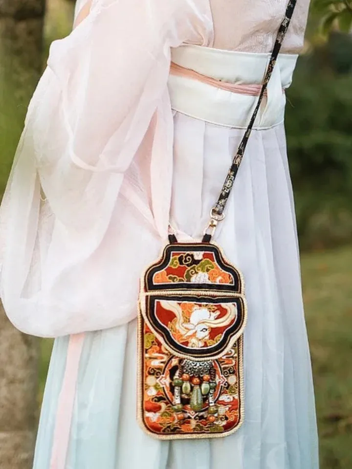 Embroidered Phone Bag