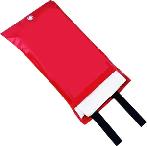 Emergency Fire Blanket for Home and Kitchen, 2 Pcs 40"x40" Flame Suppression Fiberglass Fire Blankets, Quick & Easy to Use, Fire Safety Blanket for Office Car Warehouse Emergency Survival (1 pc)