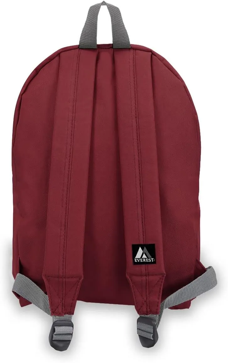 Everest Basic Backpack, Burgundy, One Size