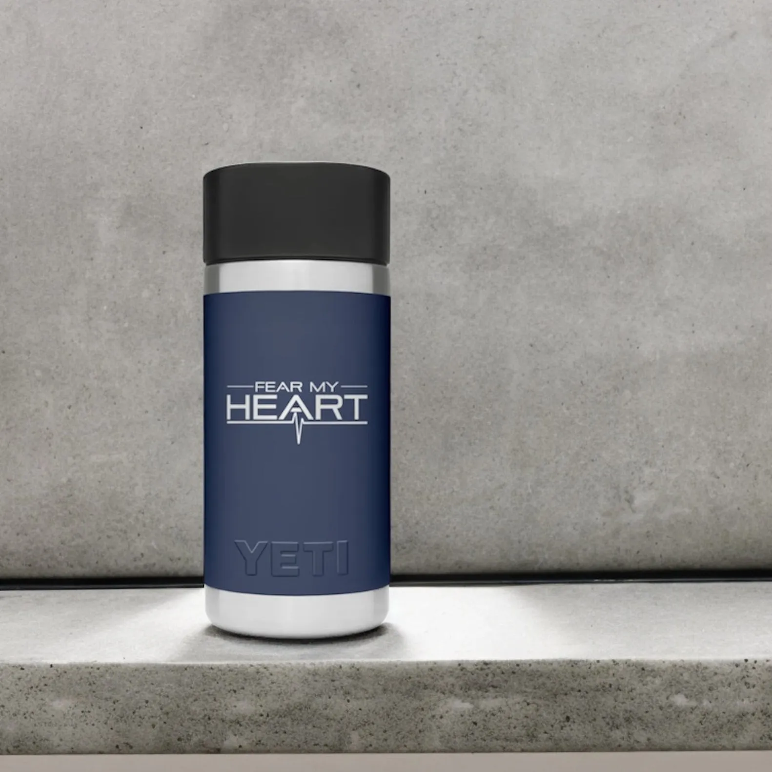 Fear My Heart Yeti - 12oz. Rambler with HotShot Cap