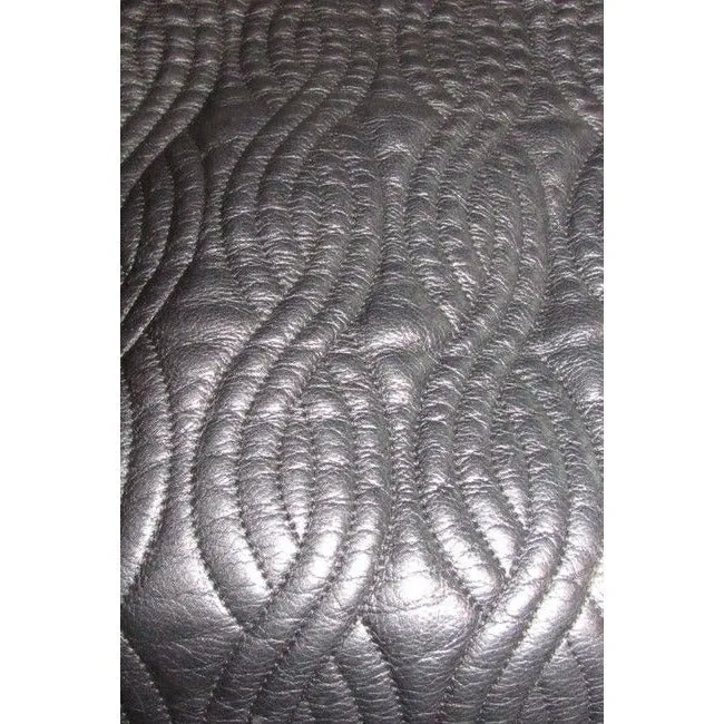 Fendi Pasta Tote Style Purses Supple Black Quilted Leather With Curvy Pasta Or Noodle Like Design An
