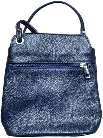 Fina - Casual Italian Leather Small Zip Crossbody Bags for Women Cell Phone Travel Passport Bag Wallet Purses
