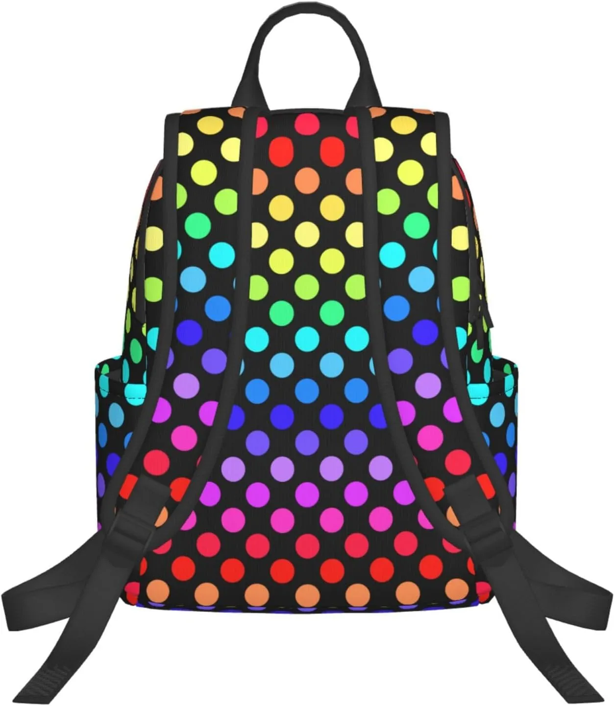 For Colorful Rainbow Polka Dots backpack book bags for college lightweight laptop backpacks for Men Women