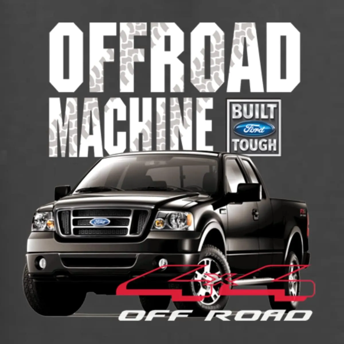 Ford Offroad Machine Classic Built Tough 4x4 Off Road Cars and Trucks Unisex Crewneck Graphic Sweatshirt