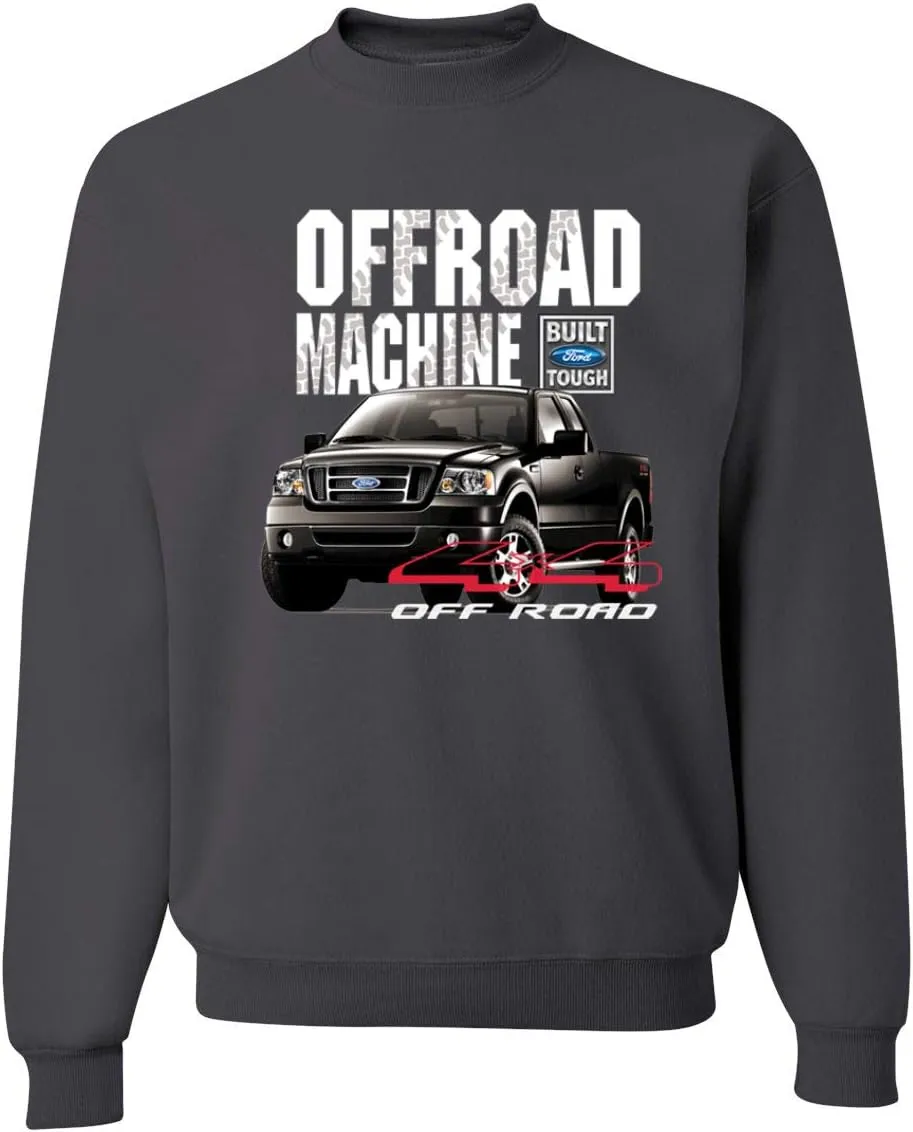 Ford Offroad Machine Classic Built Tough 4x4 Off Road Cars and Trucks Unisex Crewneck Graphic Sweatshirt