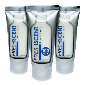 Freshscent Lotion 1oz (100 Pack) Hotel Travel Size, Bulk Amenities and Toiletries for Hospitality