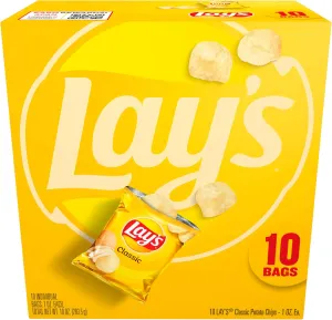 Frito Lay's Classic Potato Chips Bags, 1 Oz, 10 Ct