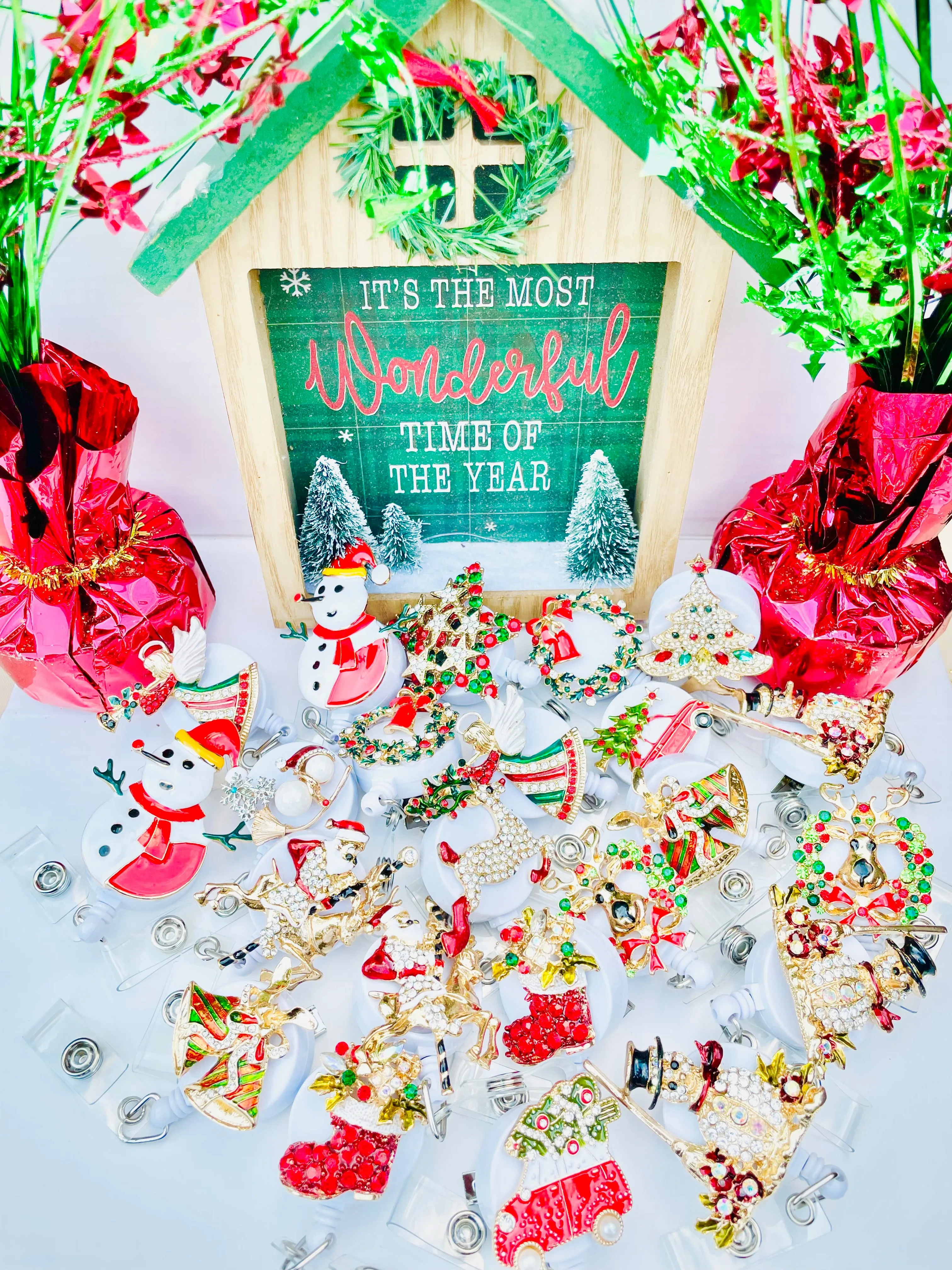 Frosty Glam Badge Reel