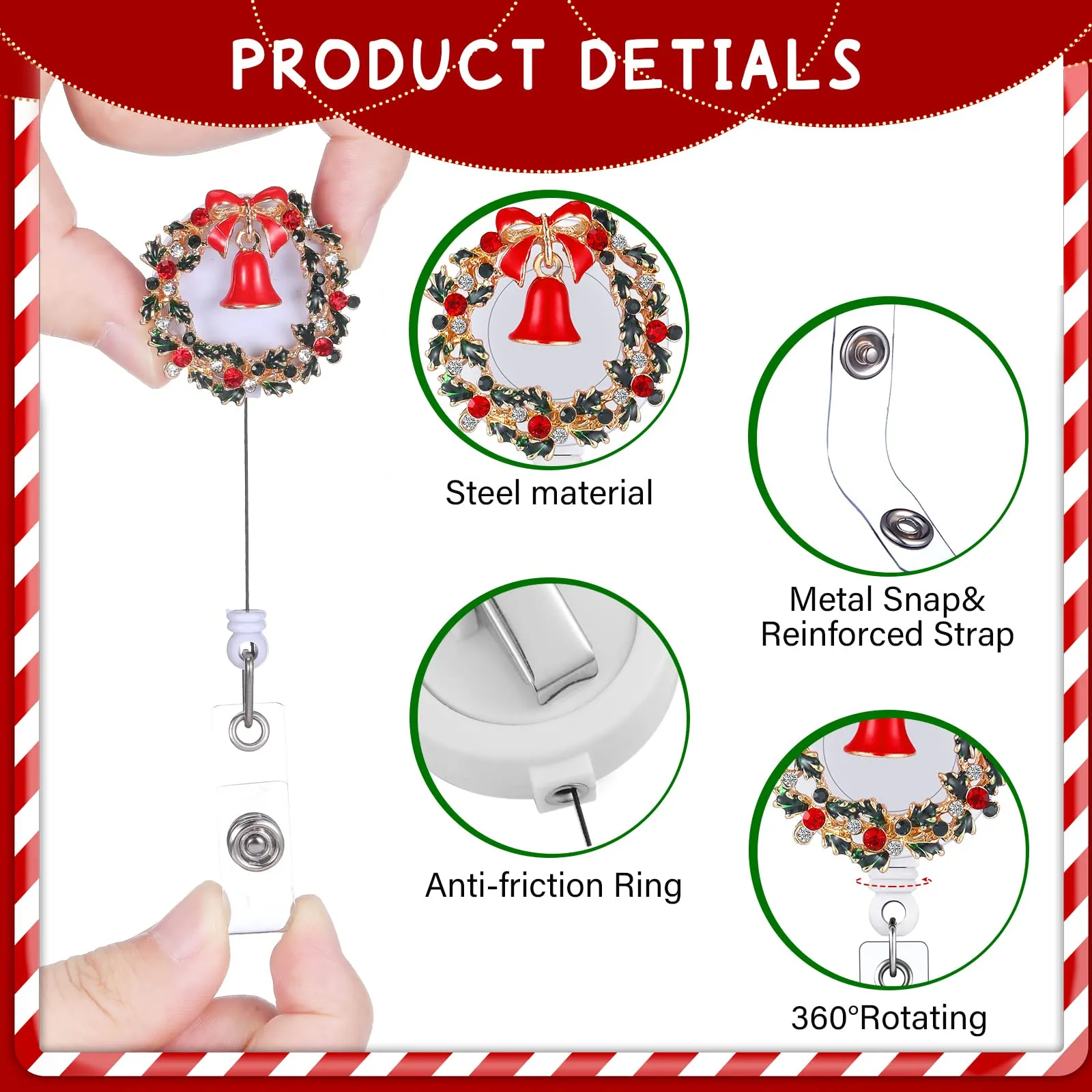 Frosty Glam Badge Reel