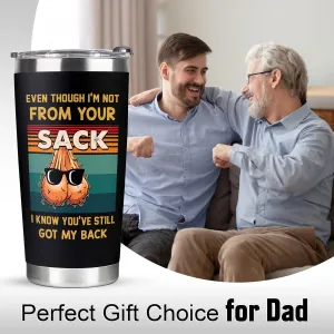 Funny Step Dad Father's Day Gifts, Bonus Dad Father's Day Gifts - Birthday, Christmas Gift for Dads - Dads Tumbler, Cup 20oz