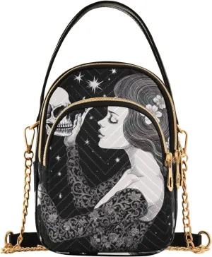 GAIGEO Multi Colors Donuts Shoulder Handbag, Crossbody with Removeable Strap, Modern Crossbody Bags for Women