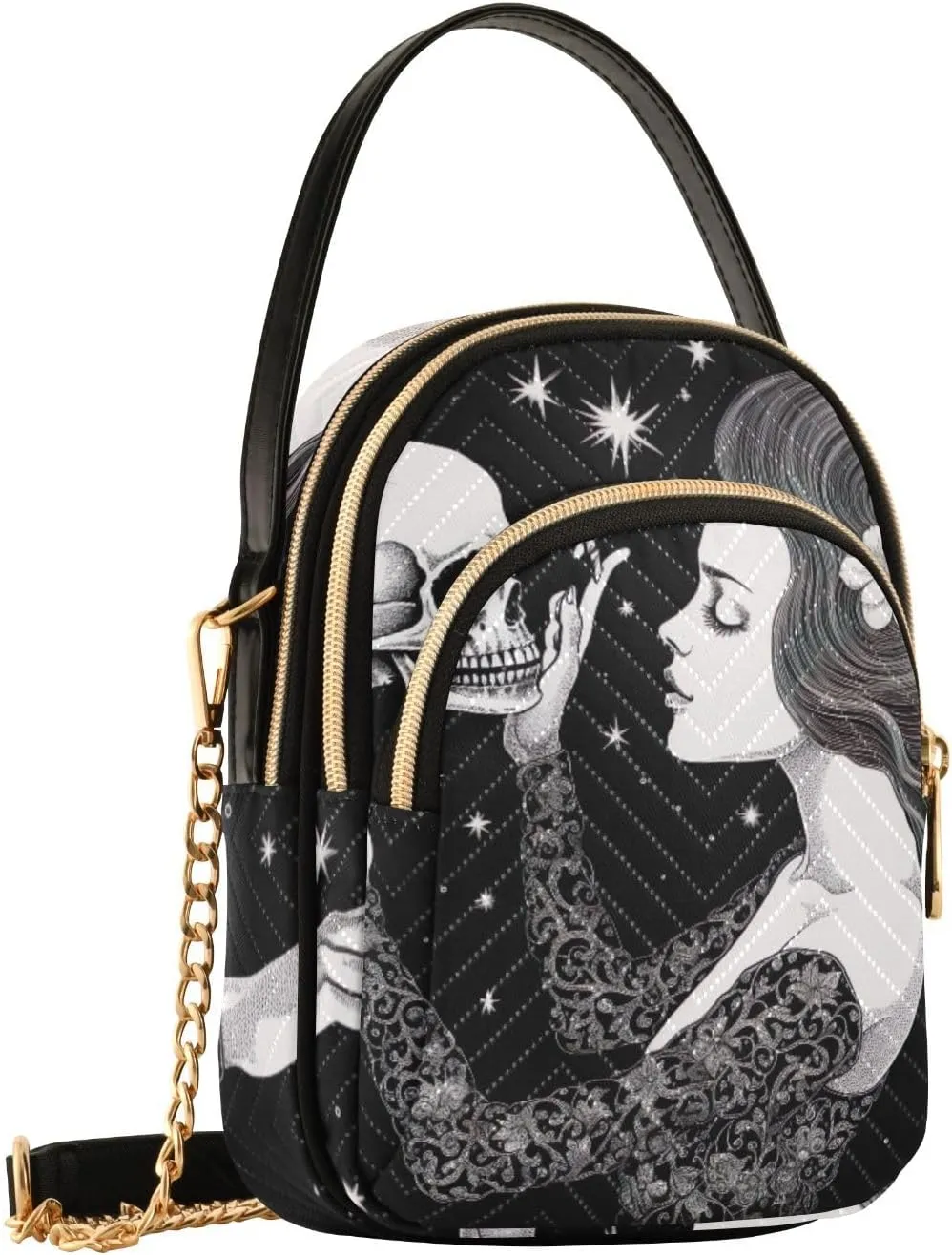GAIGEO Multi Colors Donuts Shoulder Handbag, Crossbody with Removeable Strap, Modern Crossbody Bags for Women