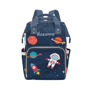 Galaxy Space Diaper Bags Backpack with Name Personalized Nursing Nappy Bag Travel Tote Bag Gifts