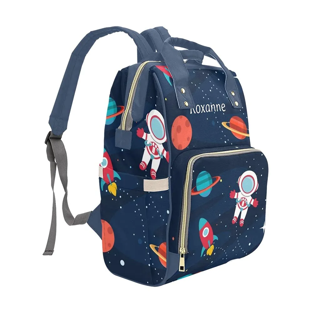 Galaxy Space Diaper Bags Backpack with Name Personalized Nursing Nappy Bag Travel Tote Bag Gifts