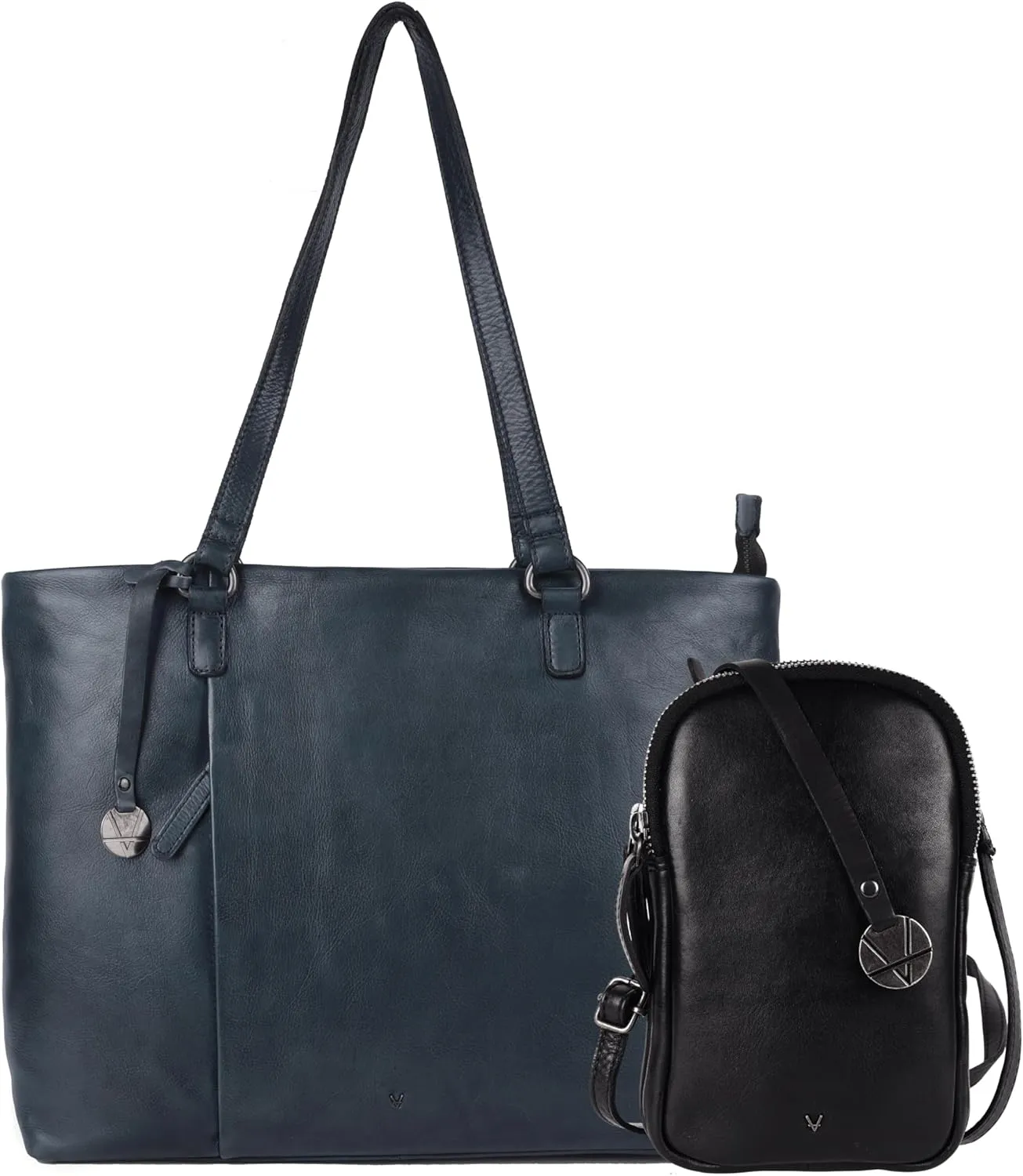 Genuine Italian Leather Bag Collection - Tote, Crossbody, and Mobile Wallets - Ladies' Shoulder Bags with Top Handle & Adjustable Strap - Stylish and Versatile for Casual or Office Use