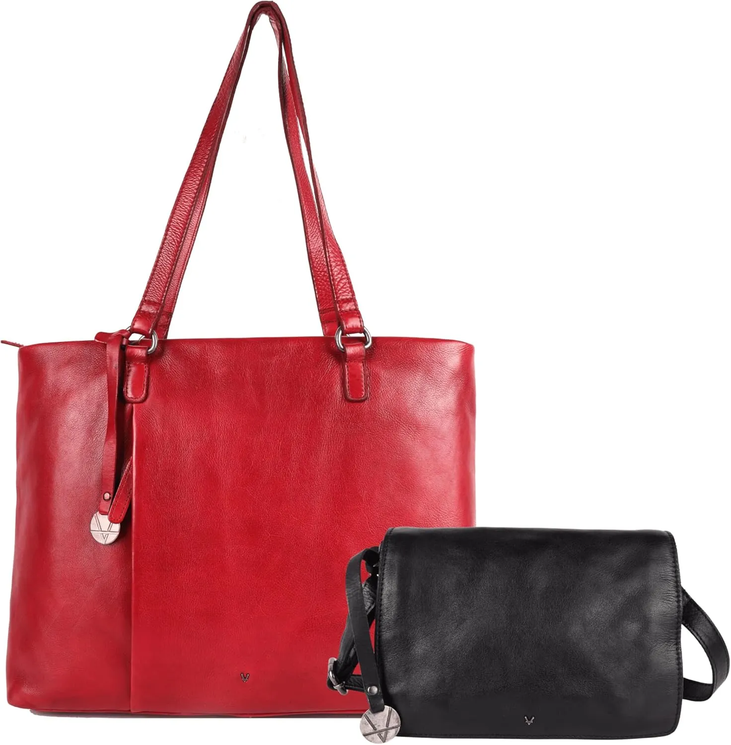 Genuine Italian Leather Bag Collection - Tote, Crossbody, and Satchel Purses - Ladies' Shoulder Bags with Top Handle & Adjustable Strap - Stylish and Versatile for Casual or Office Use
