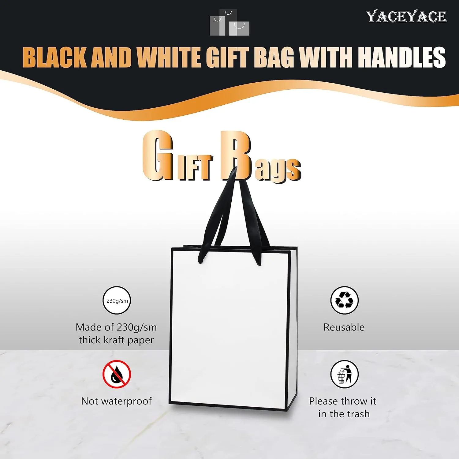 Gift Bags Medium Size, Retail, Merchandise