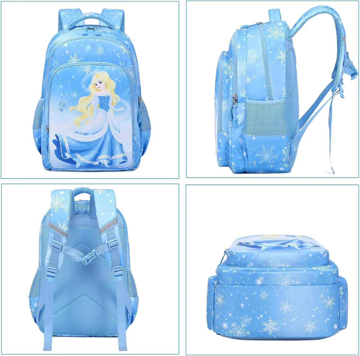 Girls Backpack for Elementary Unicorn Backpack Kids Backpack School Bookbag for Girls 3 in 1 Set Back to School