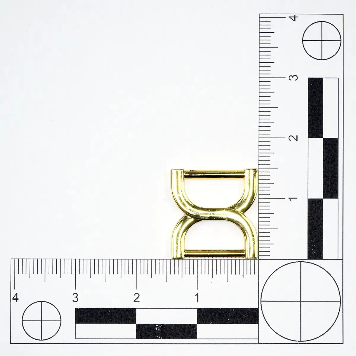Gold Deco D Connector 1 Inch