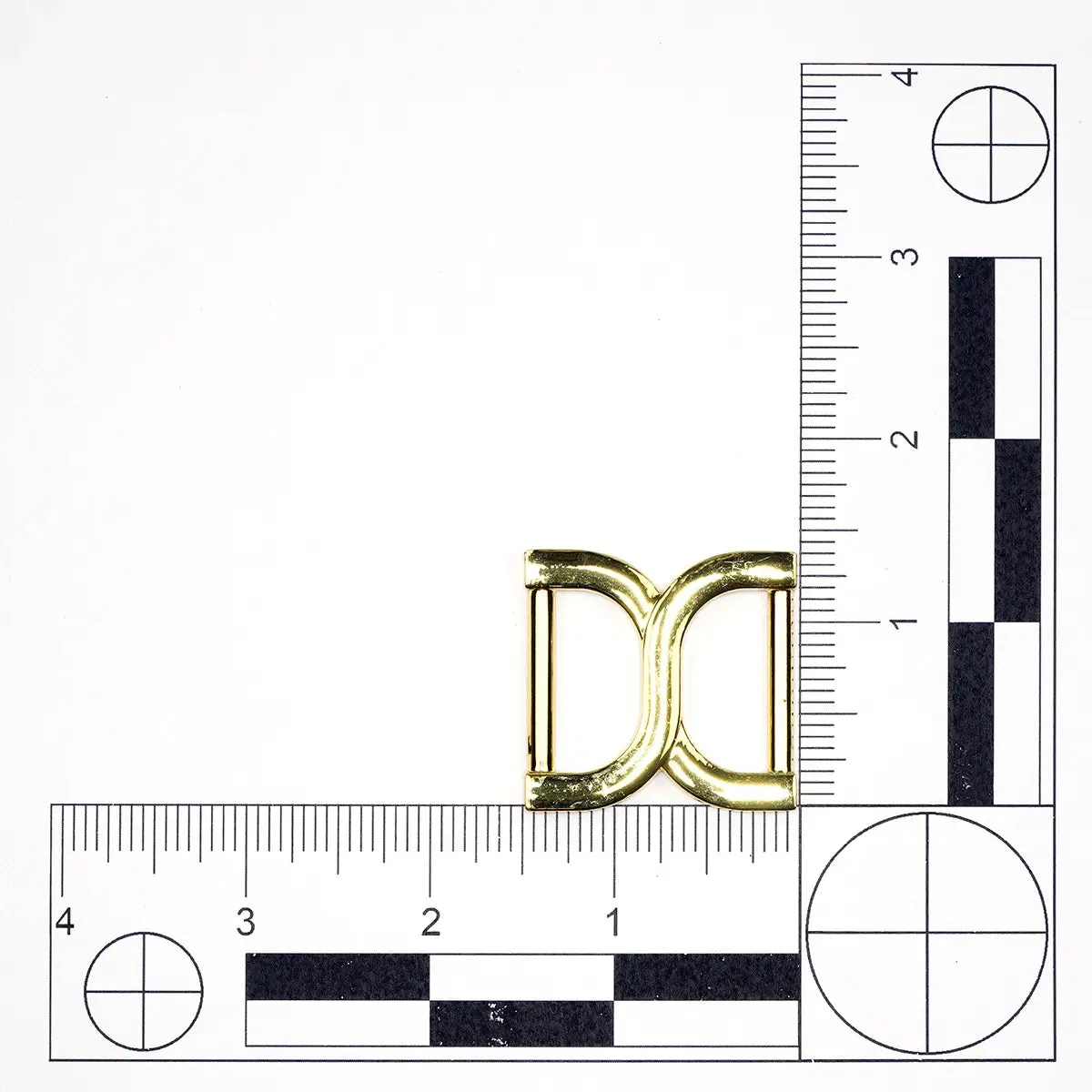 Gold Deco D Connector 1 Inch