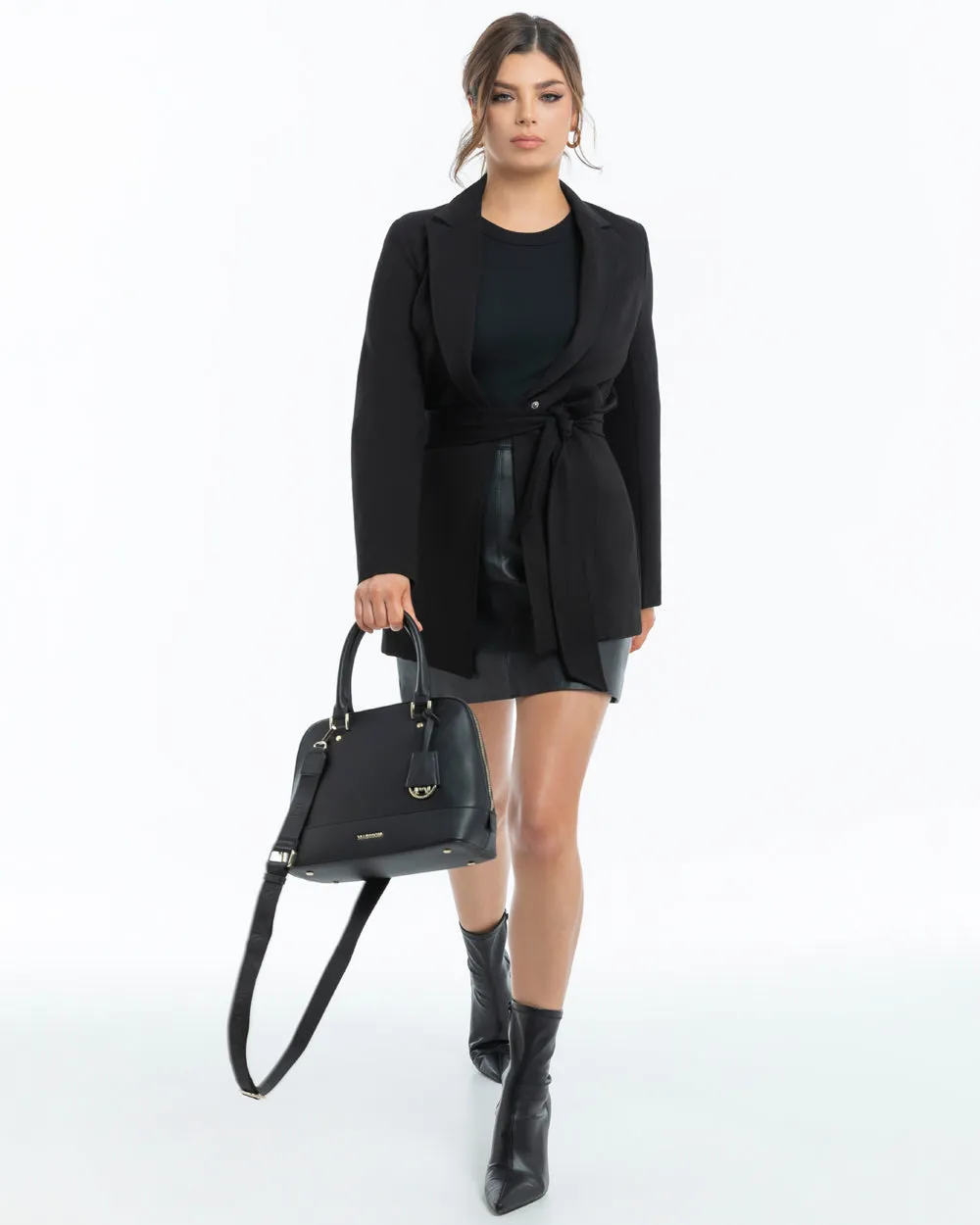 Grace Medium Dome Satchel Bag   Monogram Bag Strap