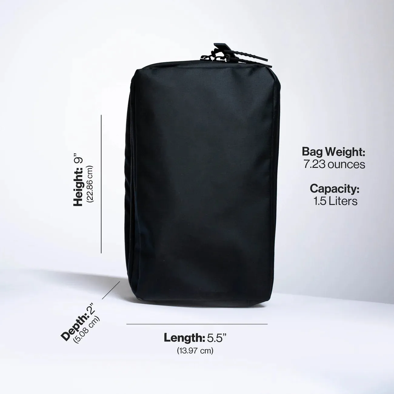 Gravel Travel Explorer Slim™ Toiletry Bag - Traveling Lighter - Black