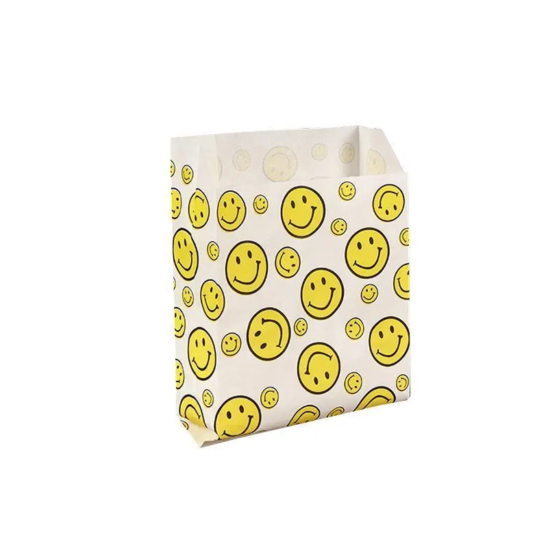 Greaseproof Takeaway Paper Bags 1000PCS 5Sizes 2Colours