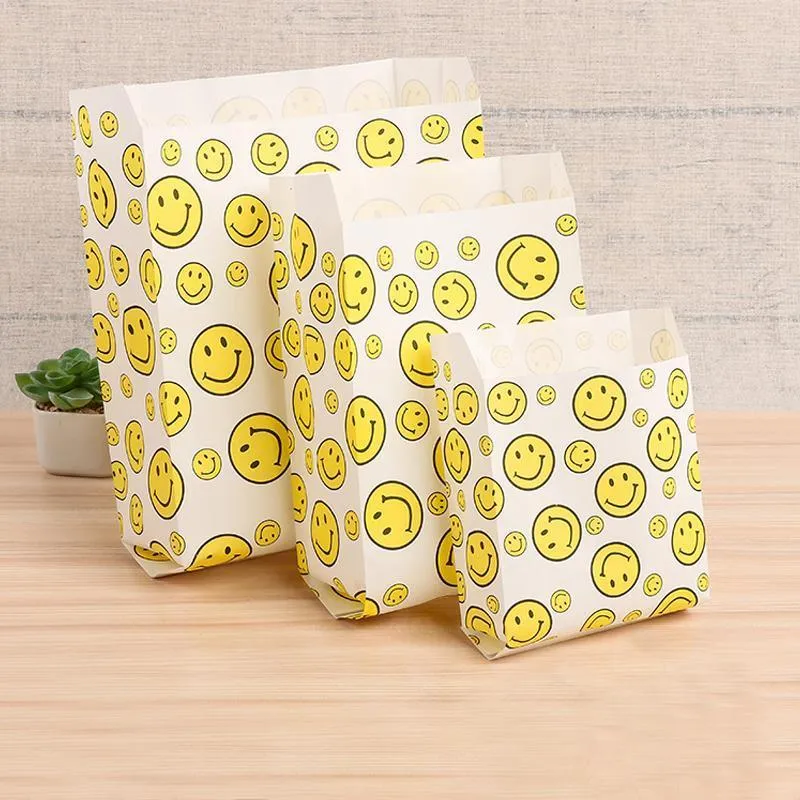 Greaseproof Takeaway Paper Bags 1000PCS 5Sizes 2Colours
