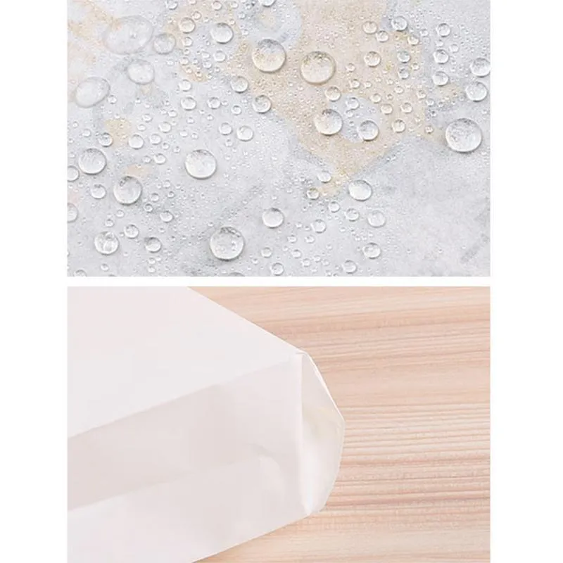 Greaseproof Takeaway Paper Bags 1000PCS 5Sizes 2Colours