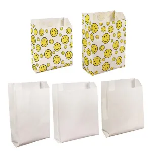 Greaseproof Takeaway Paper Bags 1000PCS 5Sizes 2Colours