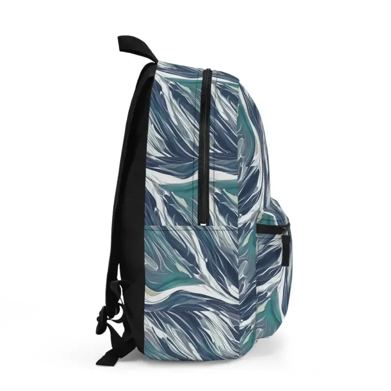 Greenish Marble Trendy Fashion Backpack for Bold Style