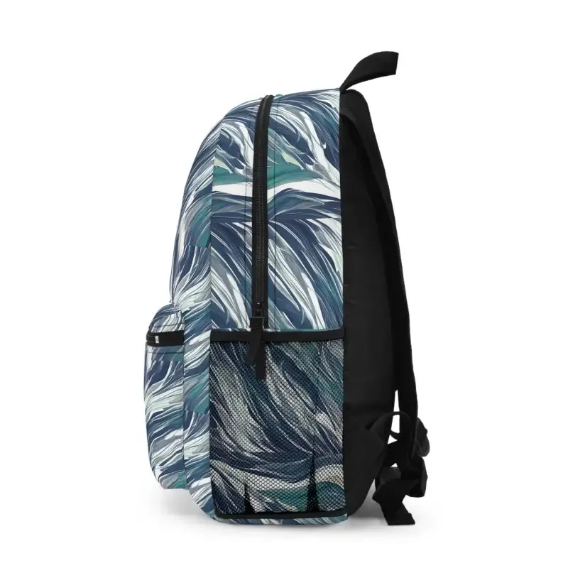 Greenish Marble Trendy Fashion Backpack for Bold Style