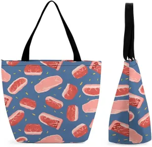 Grocery Bag Reusable Tote Bag Foldable Modern Dragonfly Shopping Bag Handbag Washable Shoulder Bag for Travel