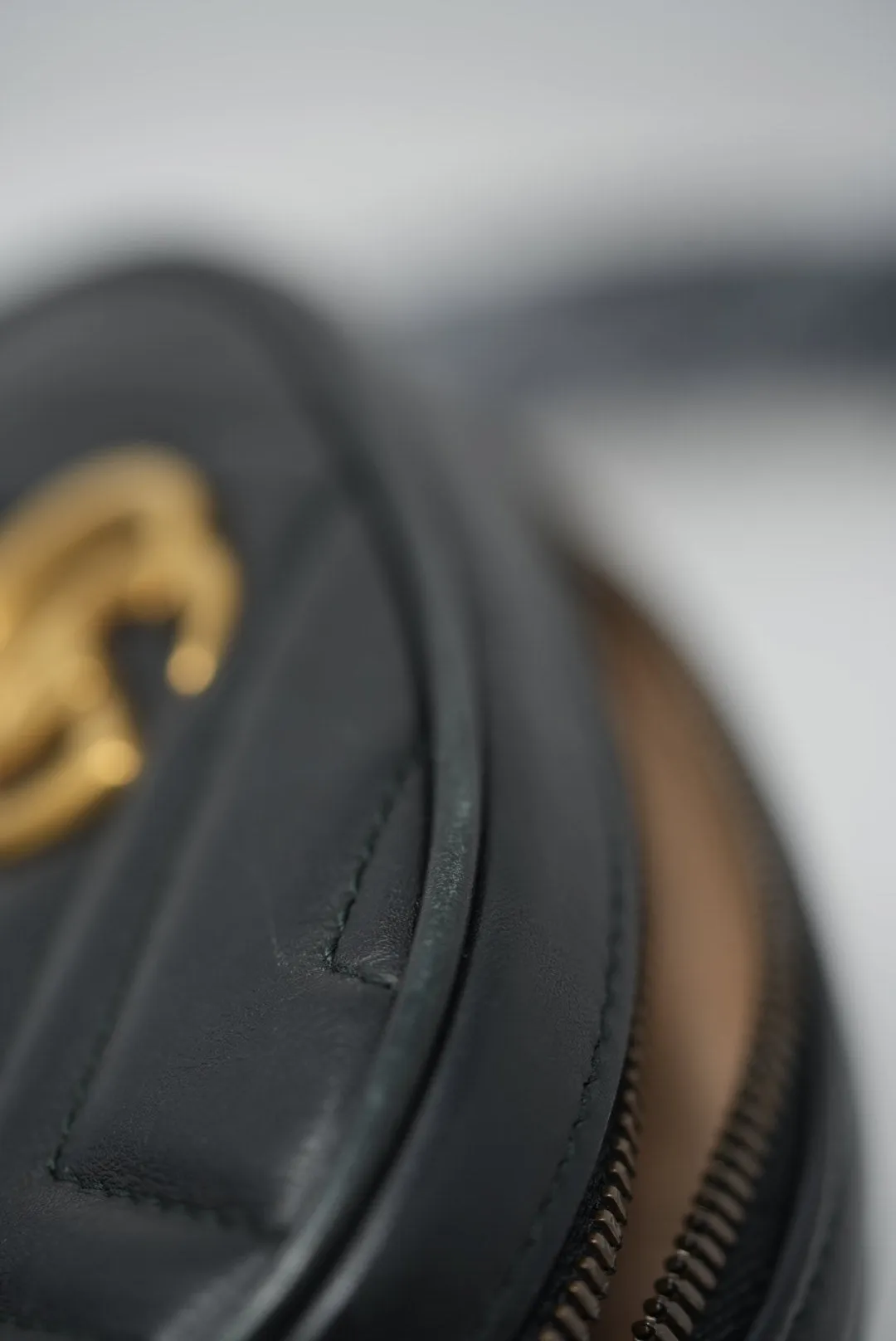 Gucci Black GG Marmont Belt Bag