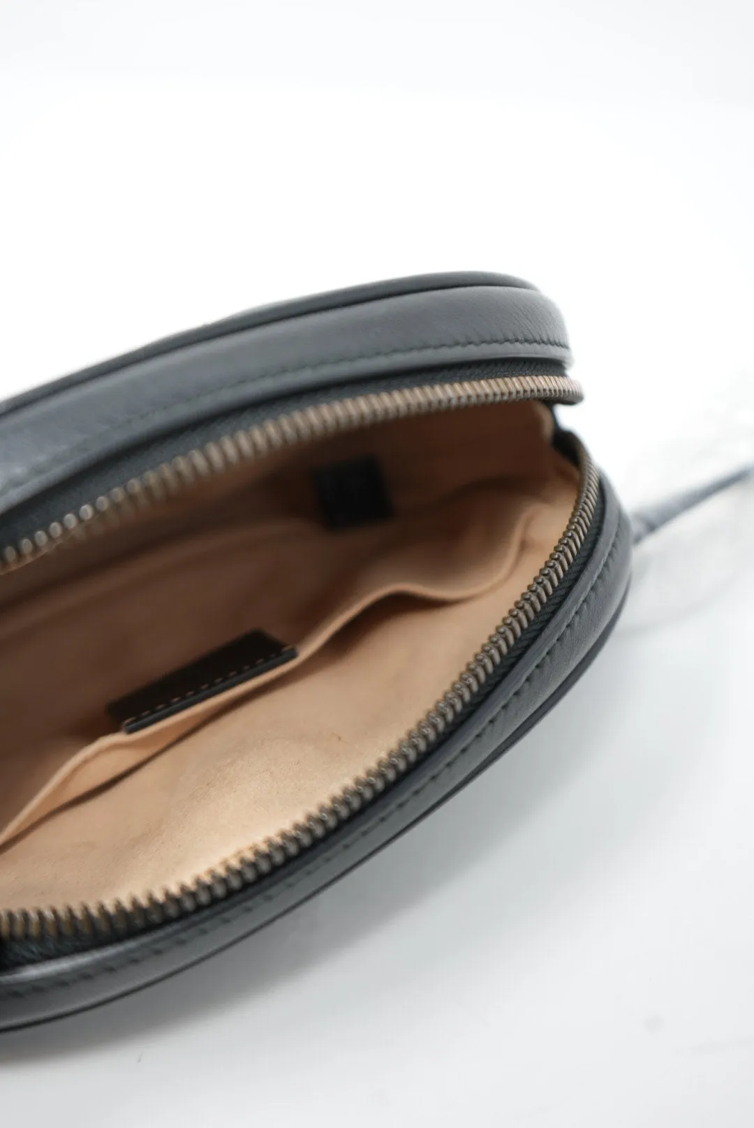 Gucci Black GG Marmont Belt Bag