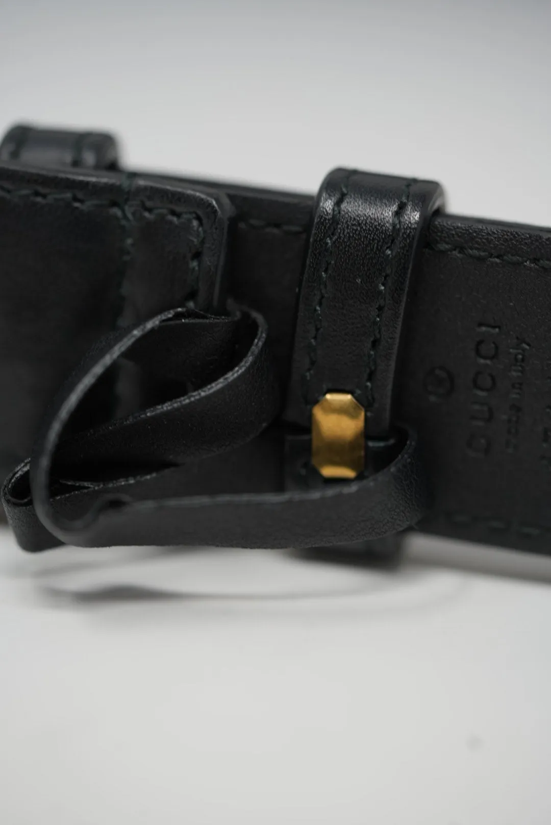 Gucci Black GG Marmont Belt Bag