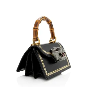 Gucci Leather Bamboo Thiara Small Top Handle Satchel (SHF-OVk4LV)