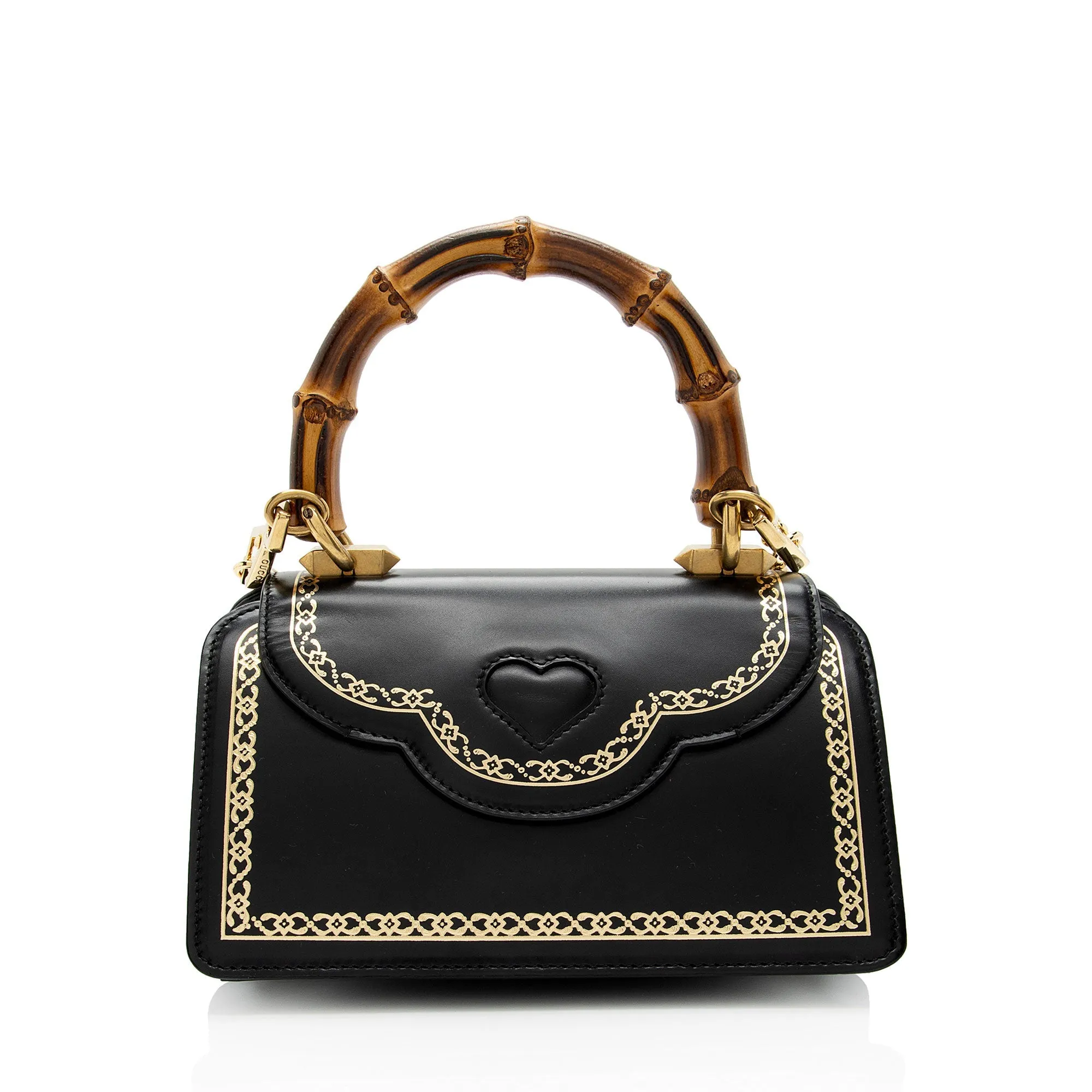 Gucci Leather Bamboo Thiara Small Top Handle Satchel (SHF-OVk4LV)