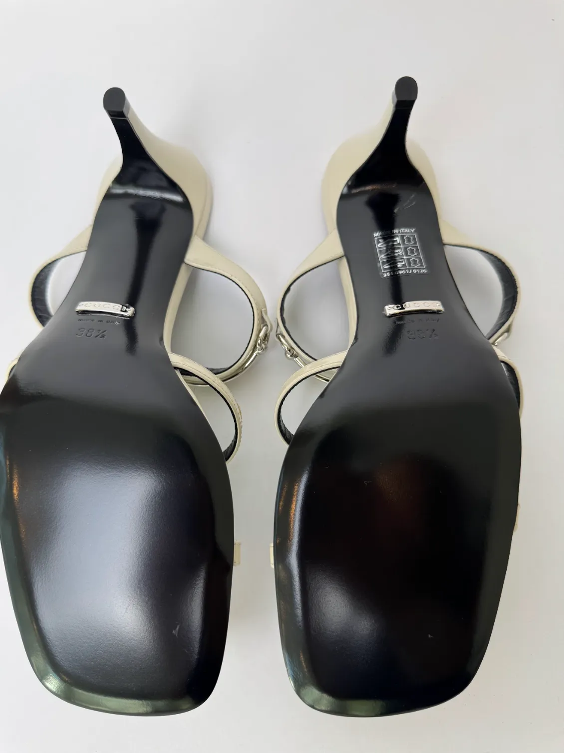 Gucci Slim Horsebit Heels 38.5 New