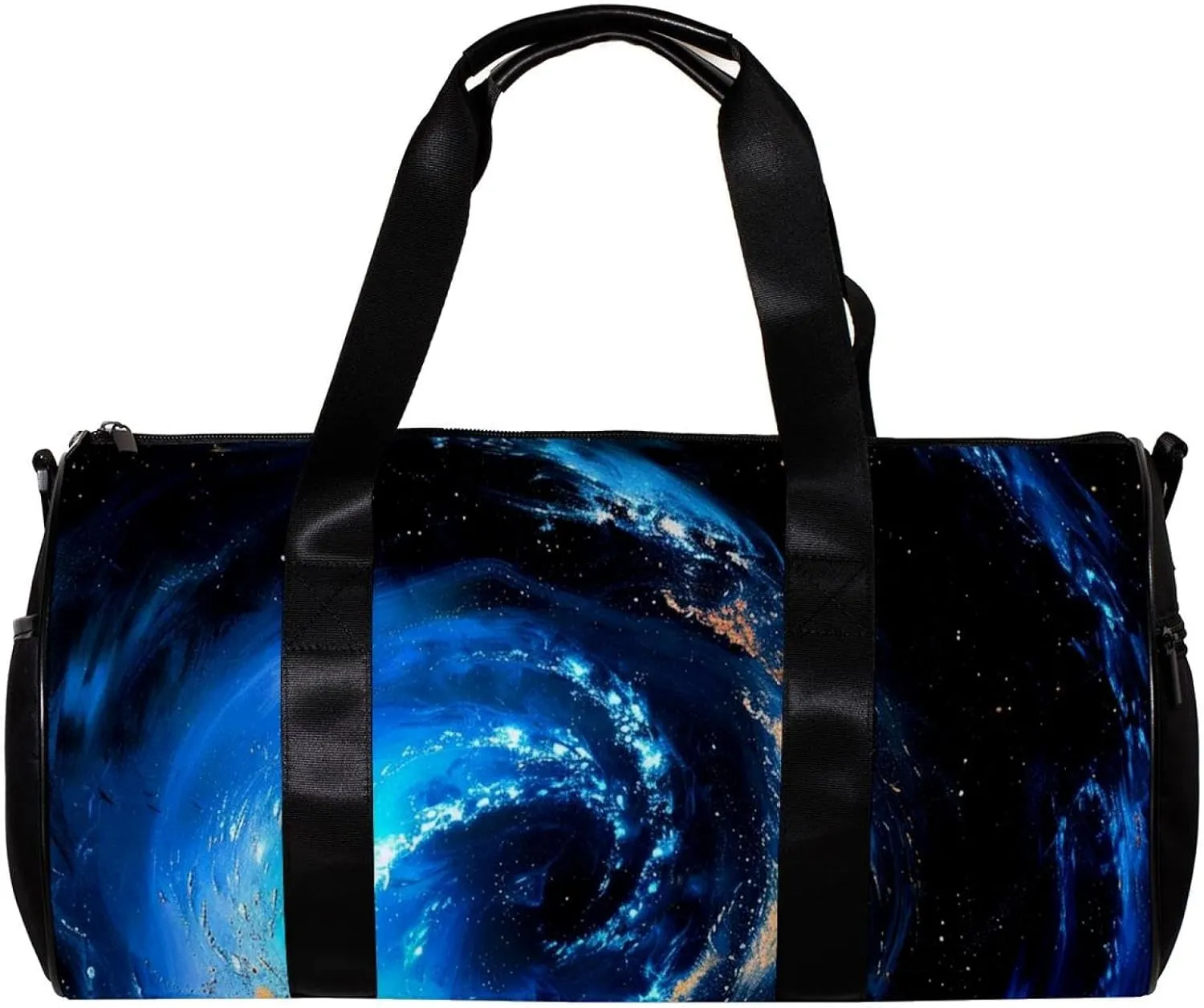 Gym Bags for Men,Travel Duffel Bags for Women,Blue Vortex Starry Universe Nebula,Workout Bag